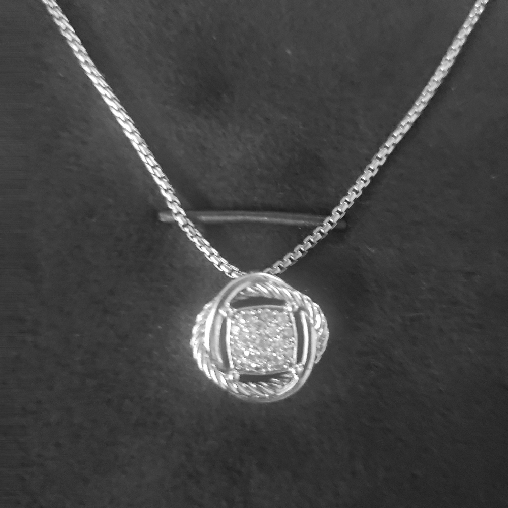 David Yurman Infinity Diamond Pendant Necklace